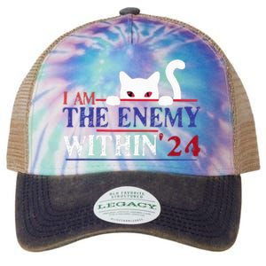 I Am The Enemy Within Kamala Harris 2024 Legacy Tie Dye Trucker Hat