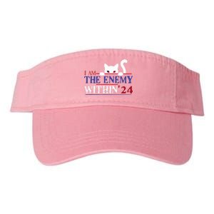 I Am The Enemy Within Kamala Harris 2024 Valucap Bio-Washed Visor