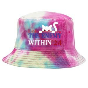 I Am The Enemy Within Kamala Harris 2024 Tie-Dyed Bucket Hat