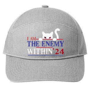 I Am The Enemy Within Kamala Harris 2024 7-Panel Snapback Hat