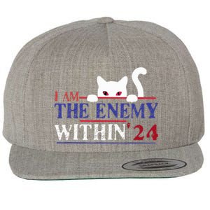 I Am The Enemy Within Kamala Harris 2024 Wool Snapback Cap