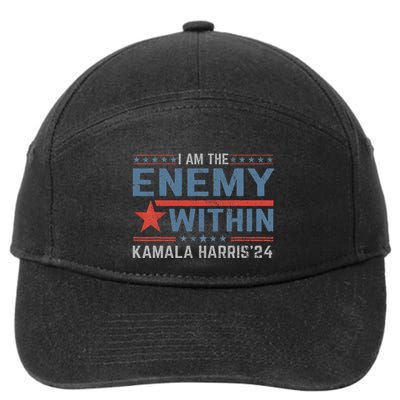 I Am The Enemy Within America 7-Panel Snapback Hat