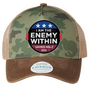 I Am The Enemy Within Harris Walz 2024 Merch Legacy Tie Dye Trucker Hat