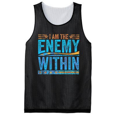 I Am The Enemy Within Us Flag Kamala Harris 2024 Mesh Reversible Basketball Jersey Tank