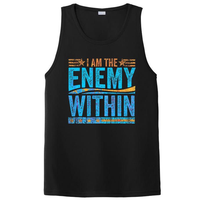 I Am The Enemy Within Us Flag Kamala Harris 2024 PosiCharge Competitor Tank