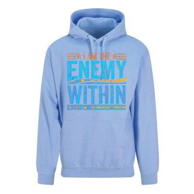 I Am The Enemy Within Us Flag Kamala Harris 2024 Unisex Surf Hoodie