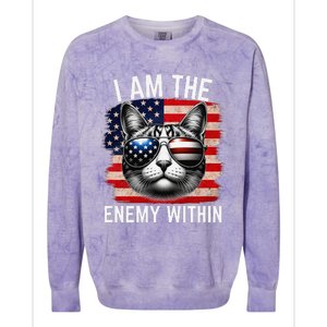 I Am The Enemy Within Kamala Harris 2024 Election Merch Colorblast Crewneck Sweatshirt