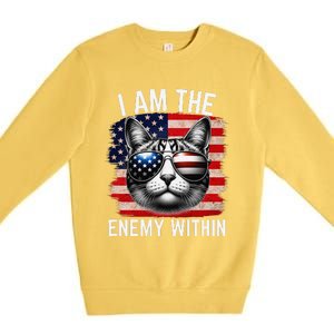 I Am The Enemy Within Kamala Harris 2024 Election Merch Premium Crewneck Sweatshirt