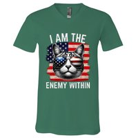 I Am The Enemy Within Kamala Harris 2024 Election Merch V-Neck T-Shirt