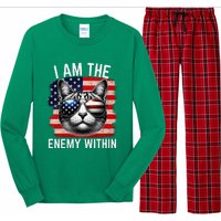 I Am The Enemy Within Kamala Harris 2024 Election Merch Long Sleeve Pajama Set