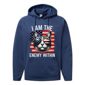 I Am The Enemy Within Kamala Harris 2024 Election Merch Performance Fleece Hoodie