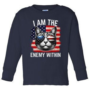 I Am The Enemy Within Kamala Harris 2024 Election Merch Toddler Long Sleeve Shirt