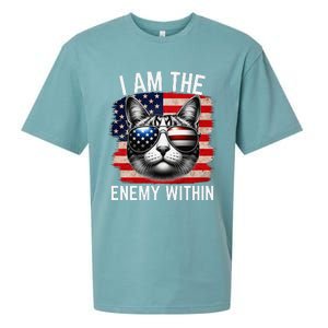 I Am The Enemy Within Kamala Harris 2024 Election Merch Sueded Cloud Jersey T-Shirt