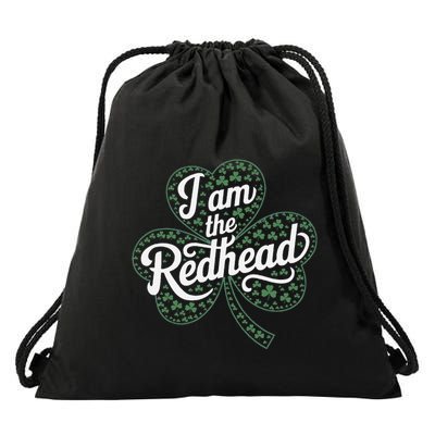 I Am The Redhead Dibs On The Redhead Funny St. Patricks Day Drawstring Bag