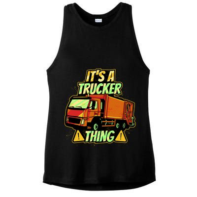 It's A Trucker Thing Ladies PosiCharge Tri-Blend Wicking Tank
