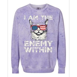 I Am The Enemy Within Kamala Harris 2024 Merch Colorblast Crewneck Sweatshirt