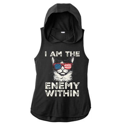 I Am The Enemy Within Kamala Harris 2024 Merch Ladies PosiCharge Tri-Blend Wicking Draft Hoodie Tank