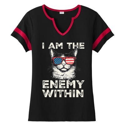 I Am The Enemy Within Kamala Harris 2024 Merch Ladies Halftime Notch Neck Tee