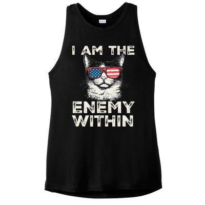 I Am The Enemy Within Kamala Harris 2024 Merch Ladies PosiCharge Tri-Blend Wicking Tank