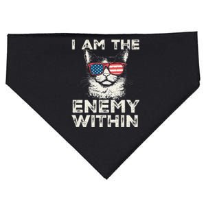 I Am The Enemy Within Kamala Harris 2024 Merch USA-Made Doggie Bandana