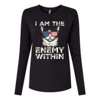 I Am The Enemy Within Kamala Harris 2024 Merch Womens Cotton Relaxed Long Sleeve T-Shirt