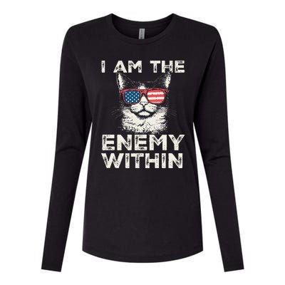 I Am The Enemy Within Kamala Harris 2024 Merch Womens Cotton Relaxed Long Sleeve T-Shirt