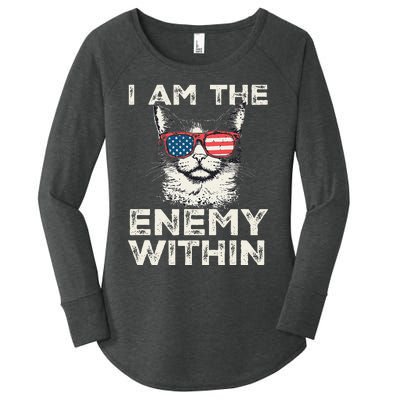 I Am The Enemy Within Kamala Harris 2024 Merch Women's Perfect Tri Tunic Long Sleeve Shirt