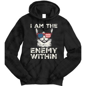 I Am The Enemy Within Kamala Harris 2024 Merch Tie Dye Hoodie