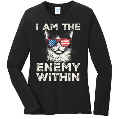 I Am The Enemy Within Kamala Harris 2024 Merch Ladies Long Sleeve Shirt