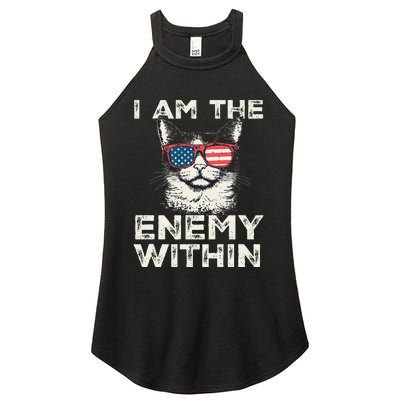 I Am The Enemy Within Kamala Harris 2024 Merch Women's Perfect Tri Rocker Tank