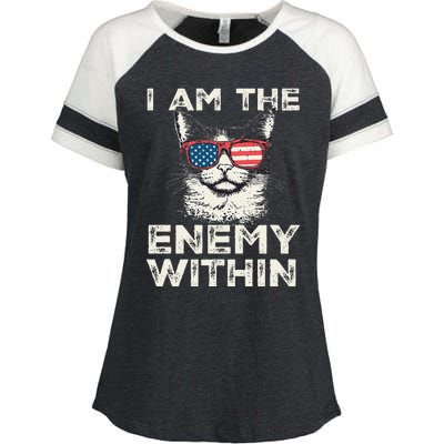 I Am The Enemy Within Kamala Harris 2024 Merch Enza Ladies Jersey Colorblock Tee