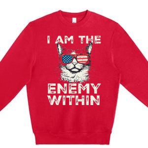 I Am The Enemy Within Kamala Harris 2024 Merch Premium Crewneck Sweatshirt