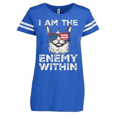 I Am The Enemy Within Kamala Harris 2024 Merch Enza Ladies Jersey Football T-Shirt