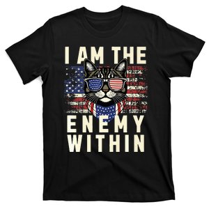 I Am The Enemy Within Kamala Harris 2024 Usa Funny Cat Premium T-Shirt