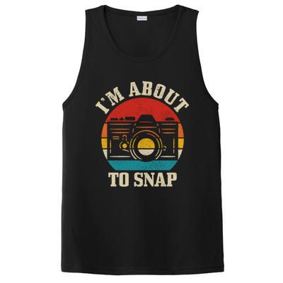 I'm About To Snap Camera Funny Photography Photographer Gift PosiCharge Competitor Tank