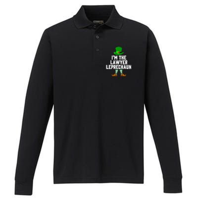 I Am The Lawyer Leprechaun Funny Giftst Patricks Day Tee Gift Funny Gift Performance Long Sleeve Polo