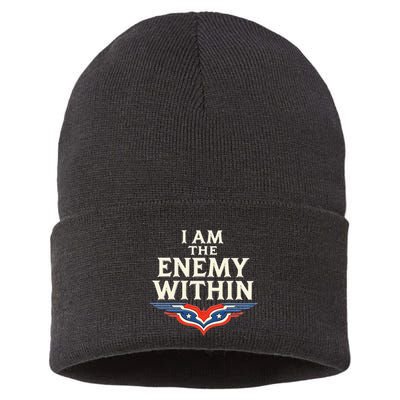 I Am The Enemy Within Sustainable Knit Beanie