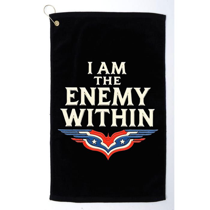 I Am The Enemy Within Golf Towel