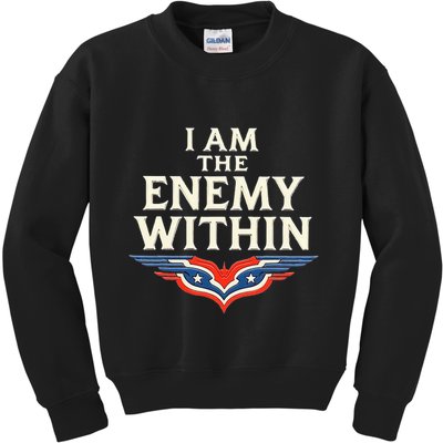 I Am The Enemy Within Kids Sweatshirt