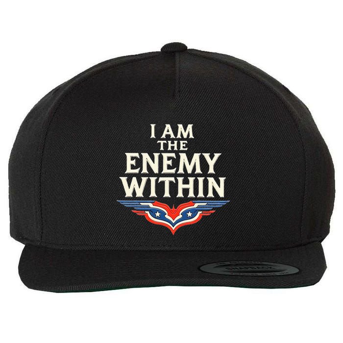 I Am The Enemy Within Wool Snapback Cap