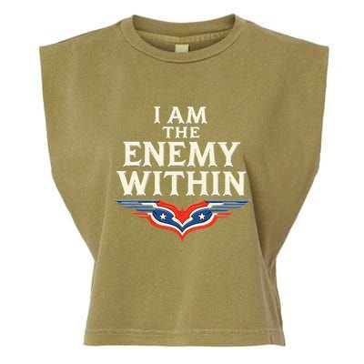 I Am The Enemy Within Garment-Dyed Women's Muscle Tee