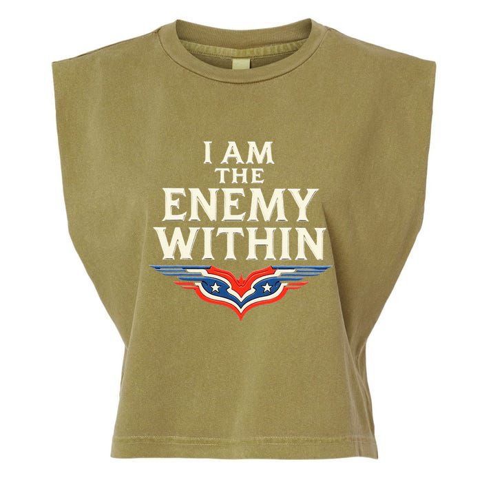 I Am The Enemy Within Garment-Dyed Women's Muscle Tee