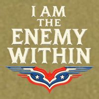 I Am The Enemy Within Garment-Dyed Women's Muscle Tee