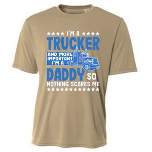 I´m A Trucker Daddy Nothing Scares Me Father´s Day America Cooling Performance Crew T-Shirt