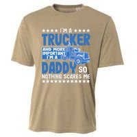 I´m A Trucker Daddy Nothing Scares Me Father´s Day America Cooling Performance Crew T-Shirt