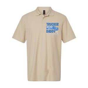 I´m A Trucker Daddy Nothing Scares Me Father´s Day America Softstyle Adult Sport Polo