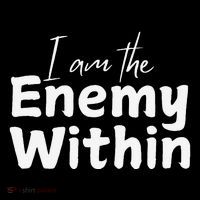 I Am The Enemy Within Drawstring Bag