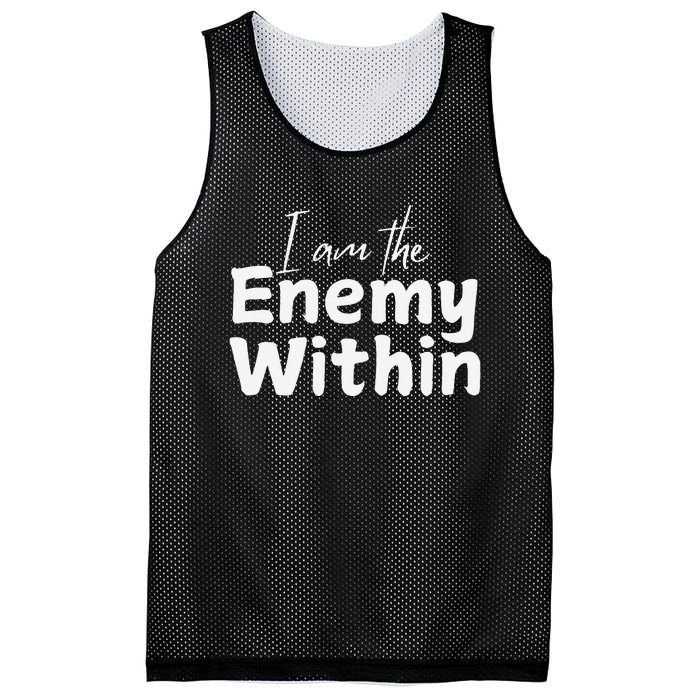 I Am The Enemy Within Mesh Reversible Basketball Jersey Tank