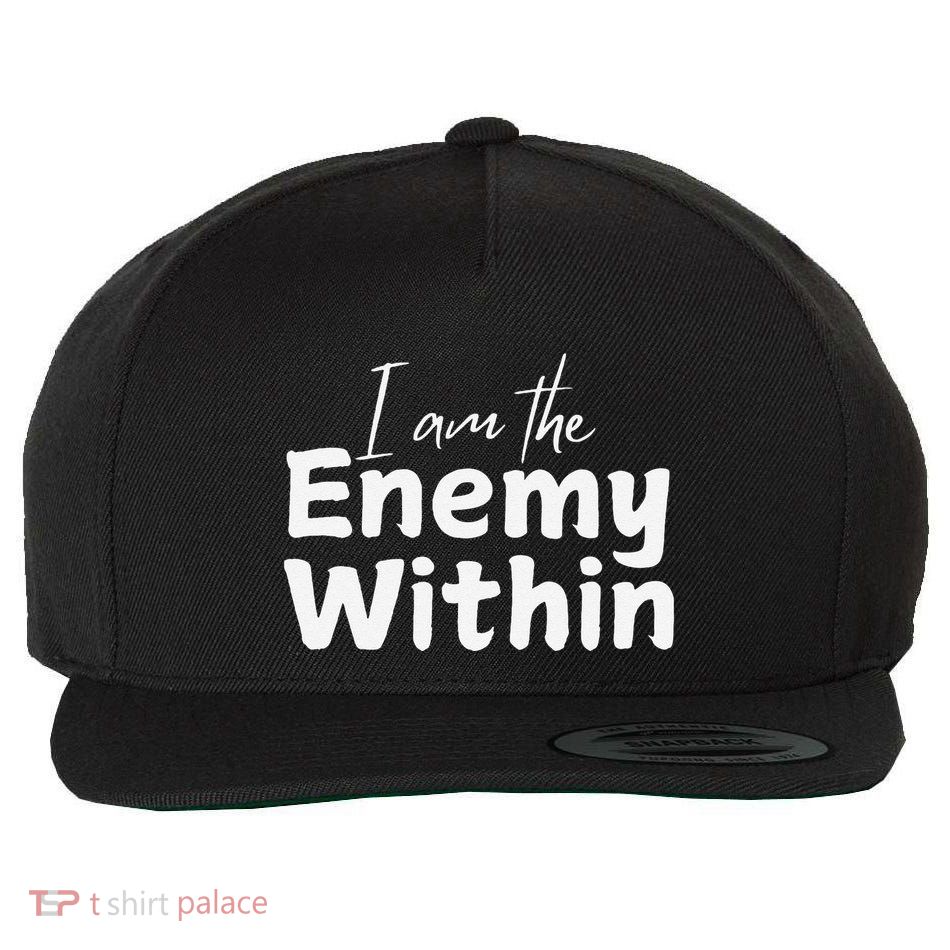 I Am The Enemy Within Wool Snapback Cap