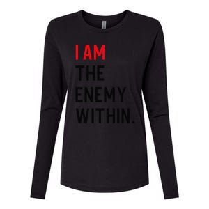 I Am The Enemy Within Womens Cotton Relaxed Long Sleeve T-Shirt